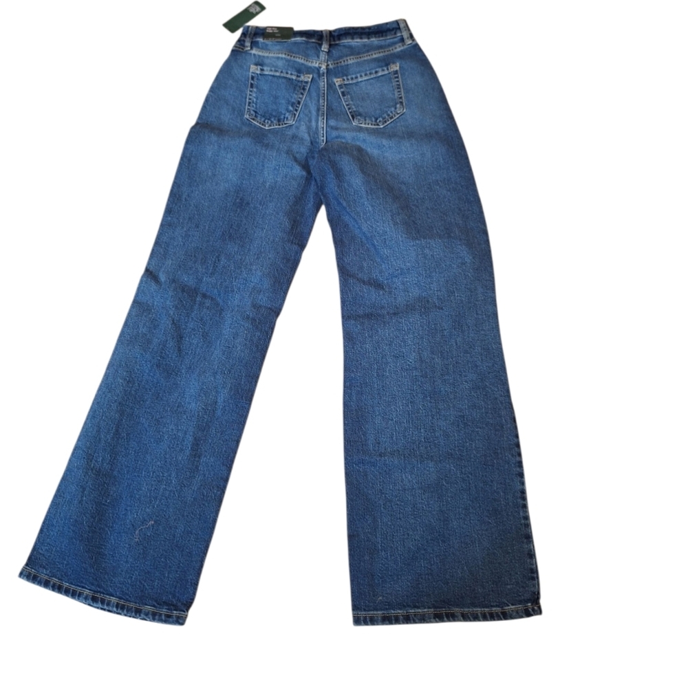 Wild Fable High Rise Baggy Jeans Ladies Size 2 NWT Wide Leg HOLES Denim on Trend - Picture 2 of 3